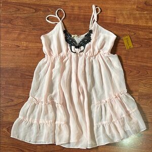 Light Pink Sleepwear Mini Dress